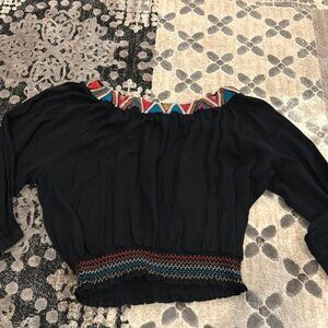 💥2/$10 black crop top